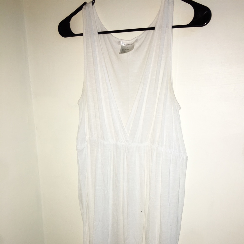 Simple white dress